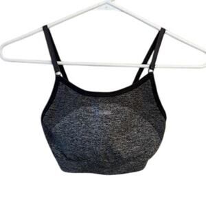 Gymshark Flex Strappy Sports Bra Low Support Activewear Heather Gray Size Small